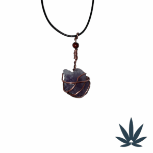 Raw Amethyst Chunk Necklace (Copper Wrapped)
