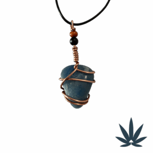 Blue Calcite Necklace (Copper Wrapped)