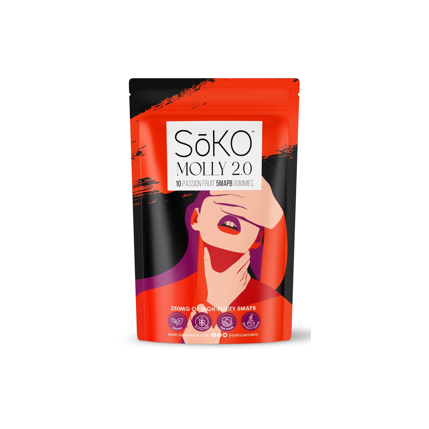 SōKO Molly 2.0 – Passion Fruit Gummies - Image 1